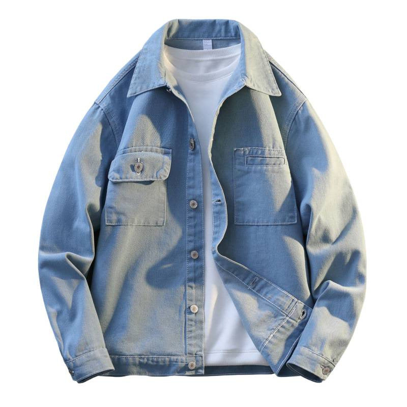 Men's casual jacket with two chest pockets and soft texture Lisslune