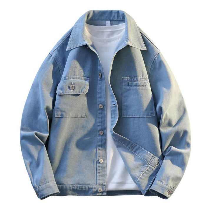 Men's casual jacket with two chest pockets and soft texture Lisslune