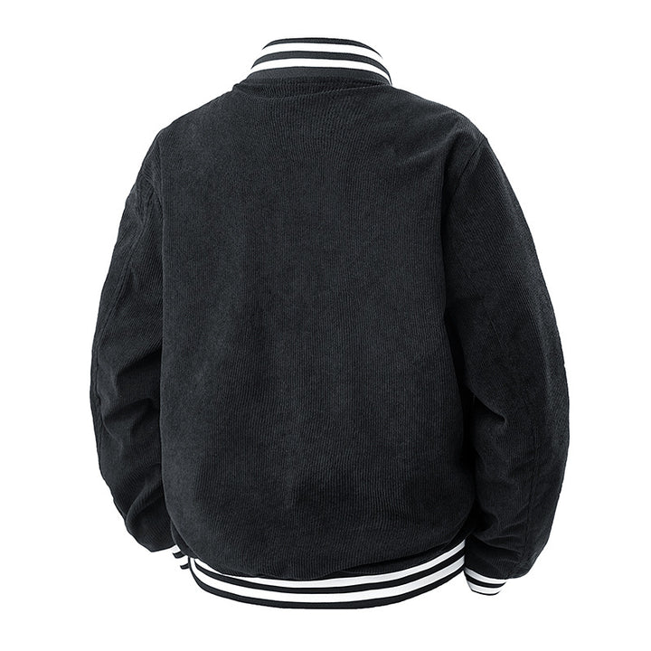 Men's casual cord jacket with elastic cuffs and contrasting accents Lisslune