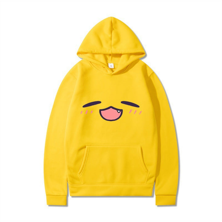 Women's hoodie with cheerful cartoon face and comfortable fit Lisslune