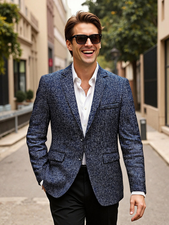 Men's Elegant Wool Blazer Lisslune