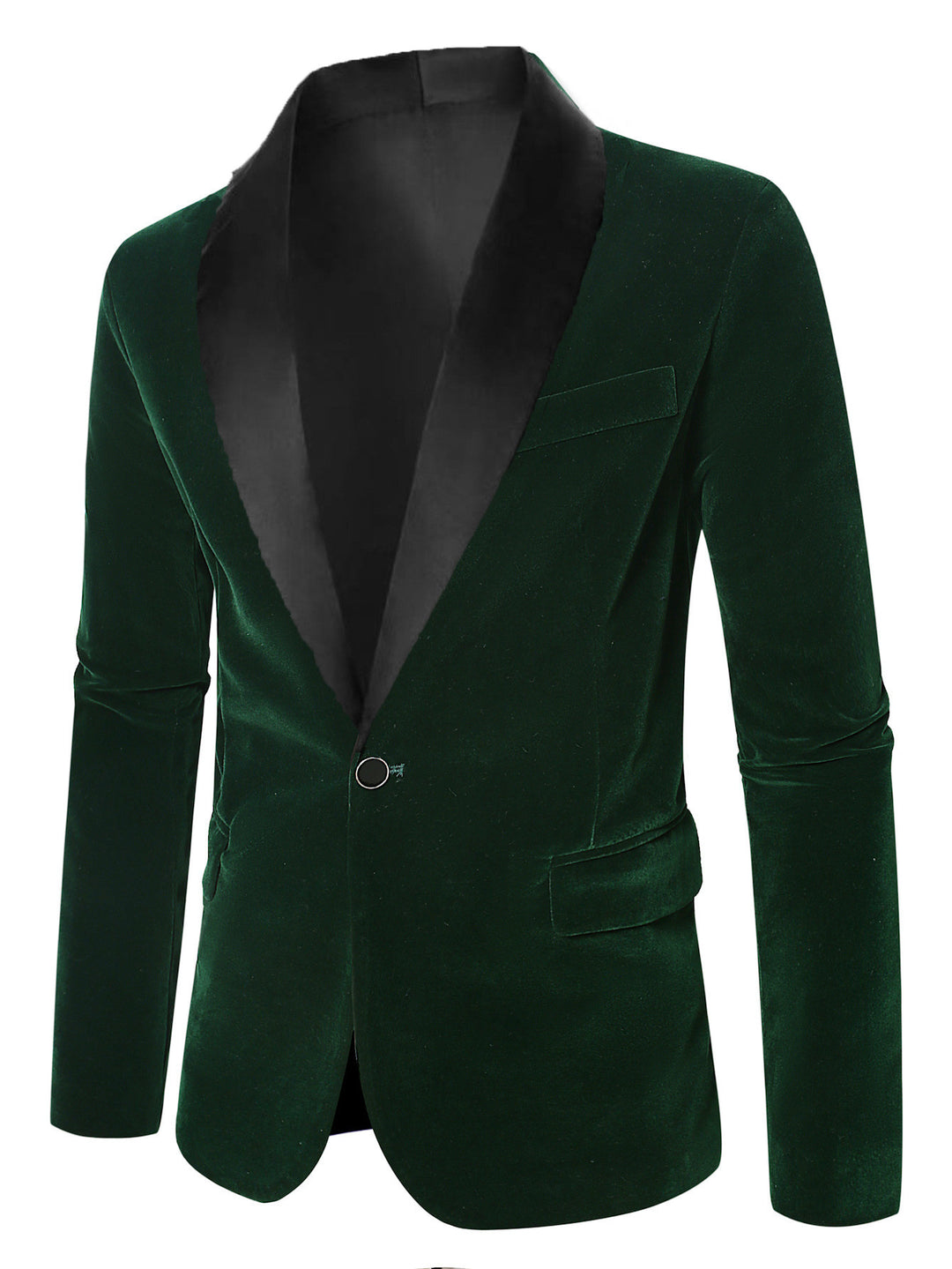 Men's elegant velvet blazer with satin finish Lisslune