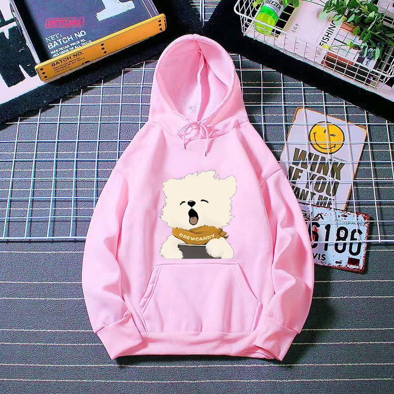 Women’s hoodie with cute dog front print Lisslune