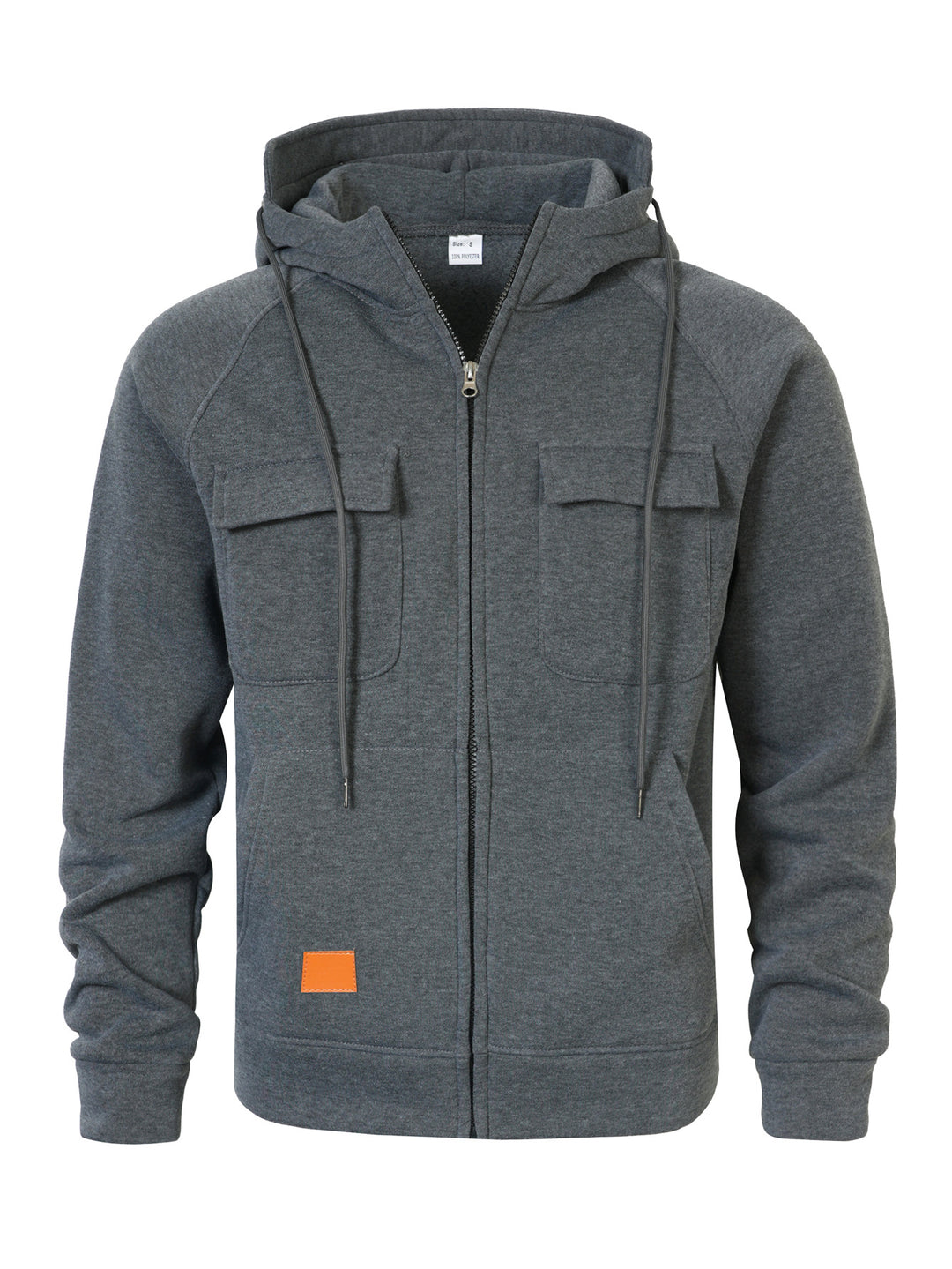 Men's hoodie jacket with functional pockets and high-quality material Lisslune