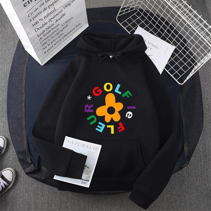 Women's hoodie with creative floral graphic design and comfortable fit Lisslune