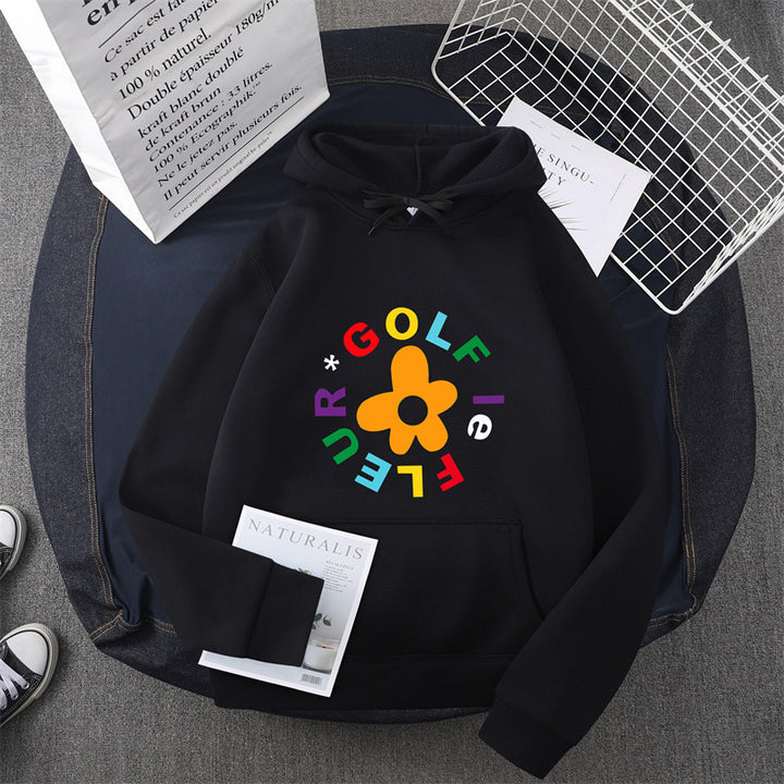 Women's hoodie with creative floral graphic design and comfortable fit Lisslune