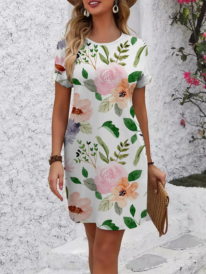 Ladies Flower Dress Lisslune