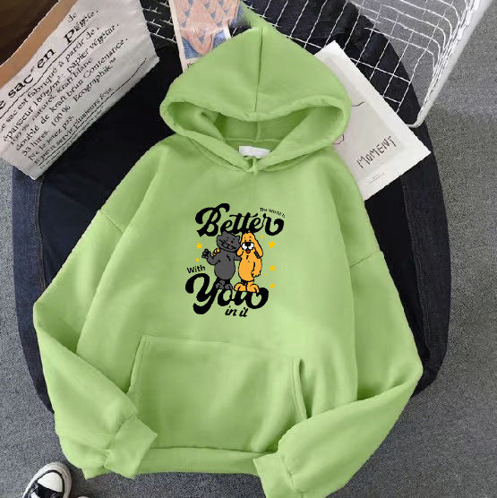 Women's hoodie with playful animal motif Lisslune