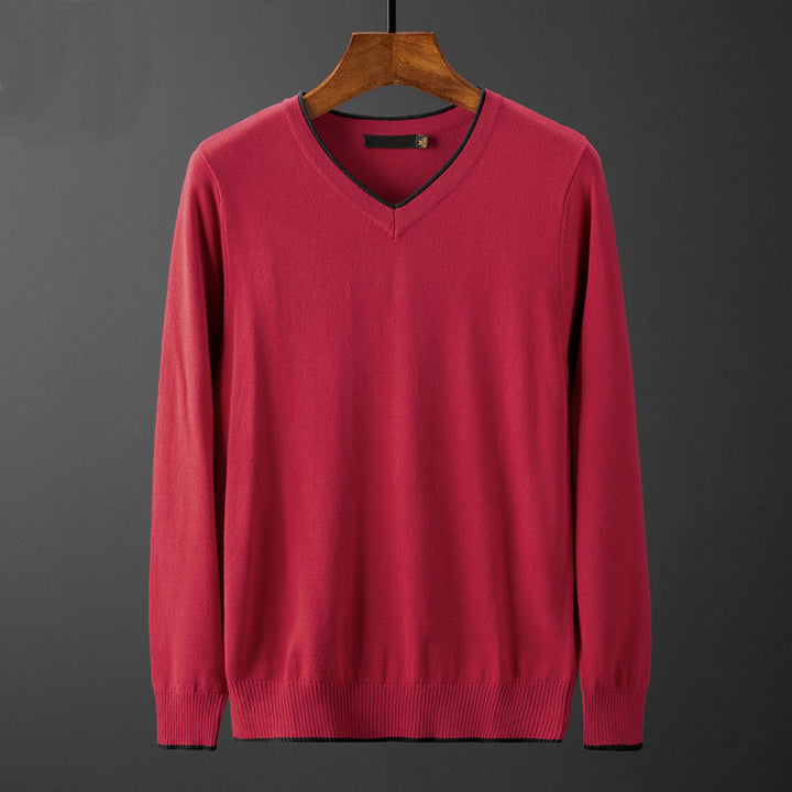 Men's V-Neck Sweater Lisslune