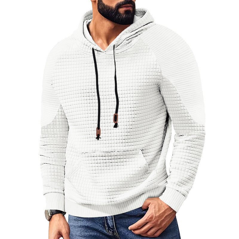 Men's modern hoodie with unique texture Lisslune