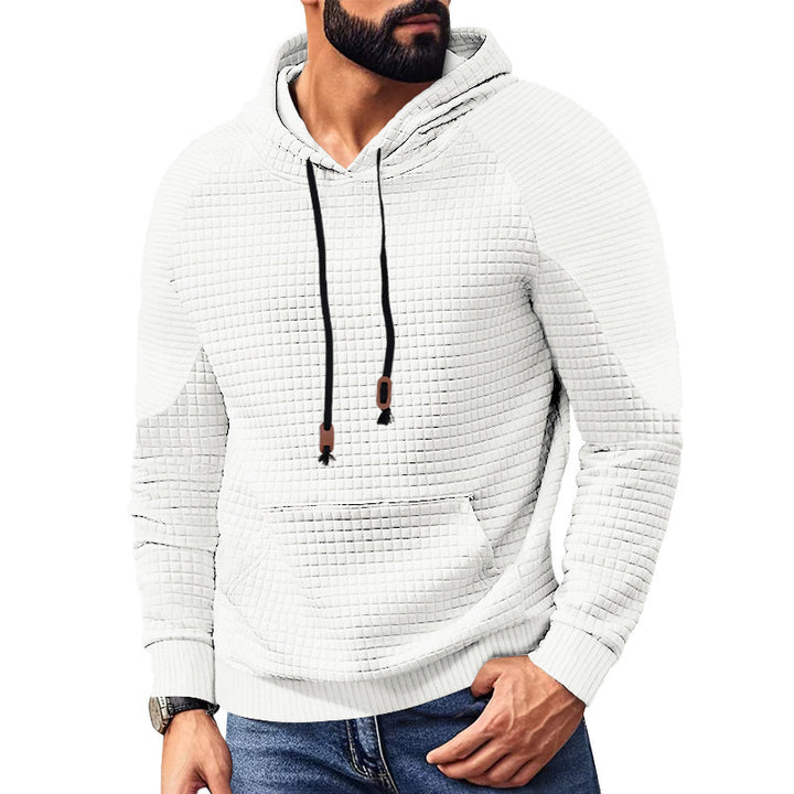 Men's modern hoodie with unique texture Lisslune