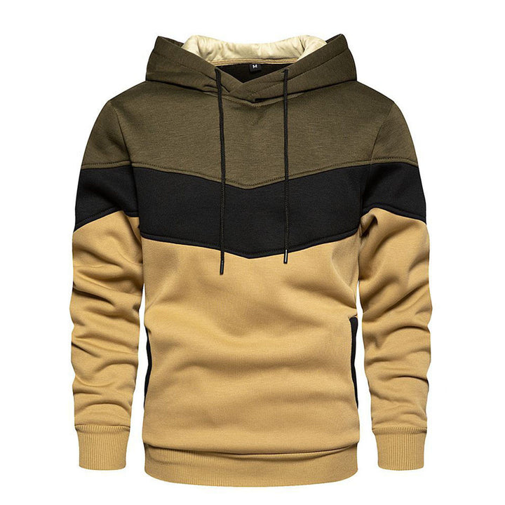 Men's Fashionable Hoodie with Innovative Color Design Lisslune