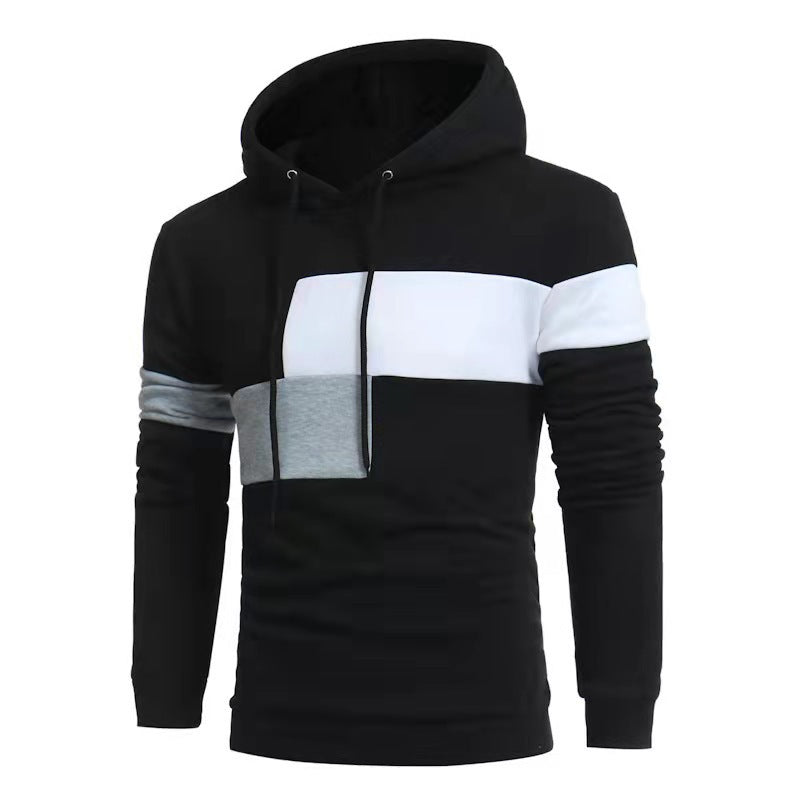 Men's Stylish Hoodie with Color Block Design Lisslune