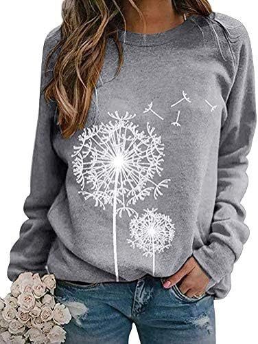 Women's sweatshirt with elegant dandelion motif Lisslune