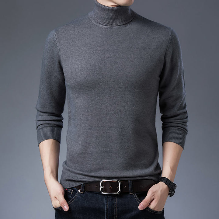 Men's turtleneck sweater made from high-quality wool Lisslune