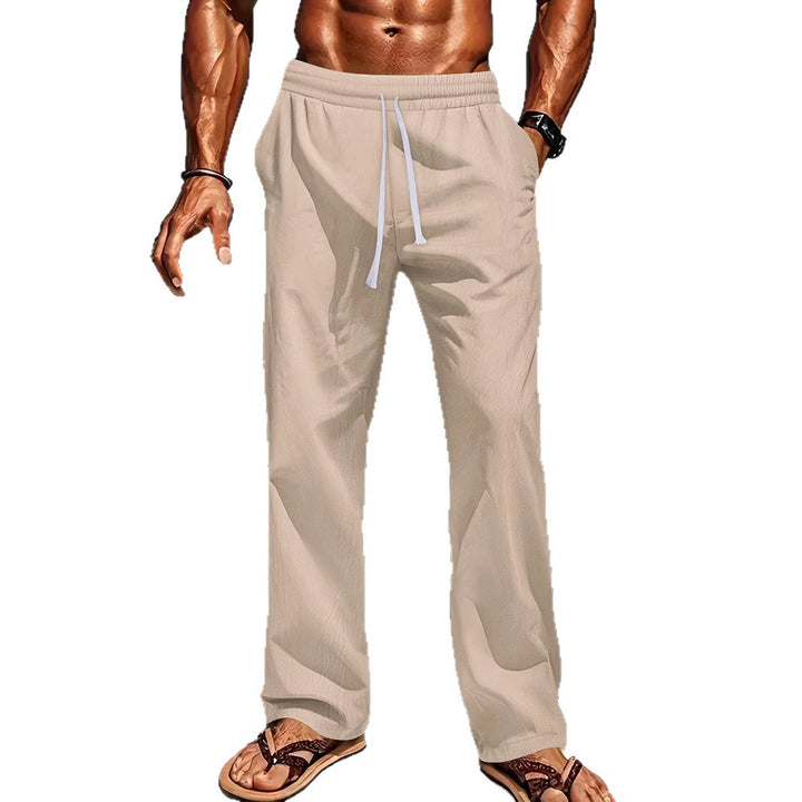 Men's comfortable leisure pants with elastic waist Lisslune