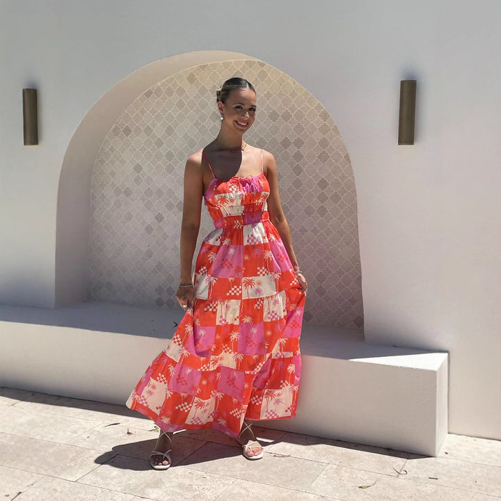 Women's maxi dress with floral pattern Lune London