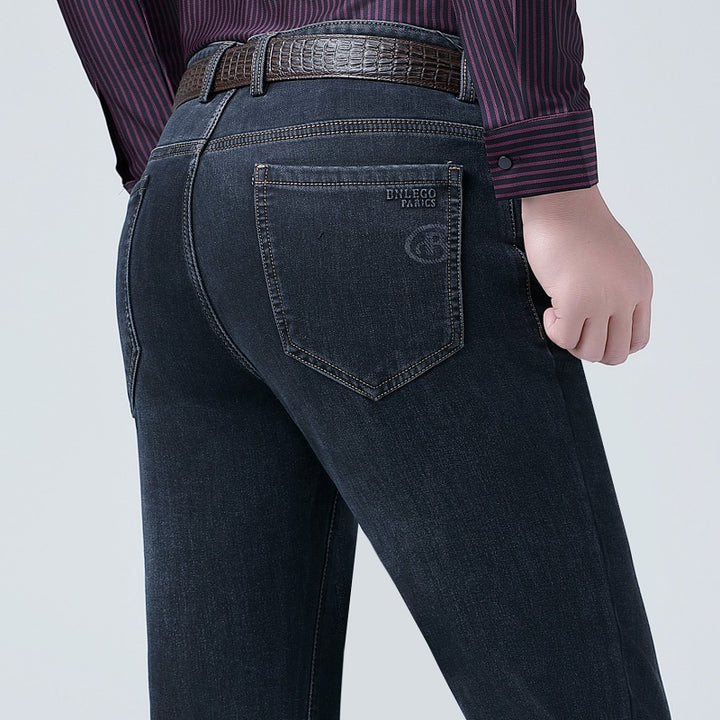 Men's Slim-Fit Jeans with Spandex Content Lisslune