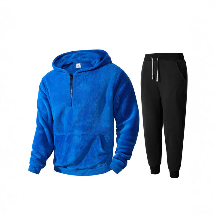 Men's Cozy Fleece Hoodie and Sweatpants Set Lisslune