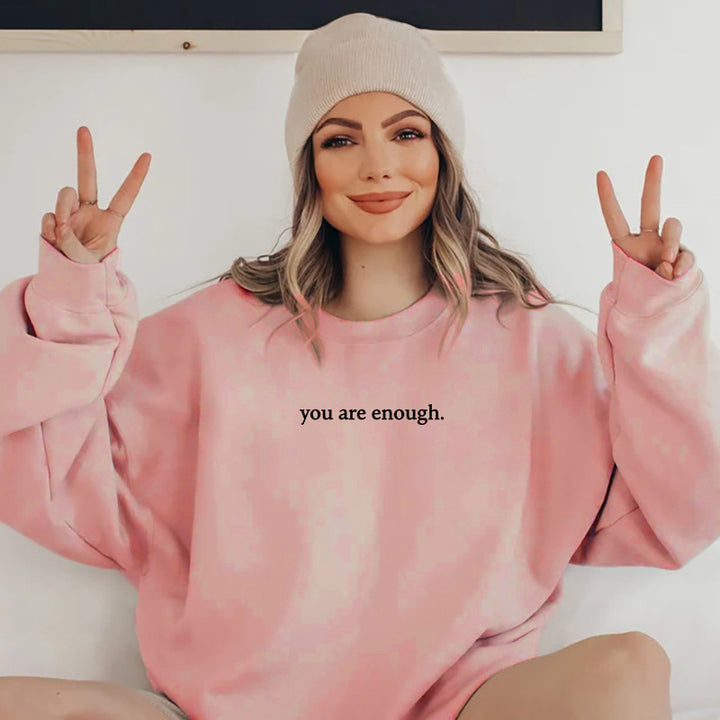 Women's sweatshirt with inspiring lettering Lisslune