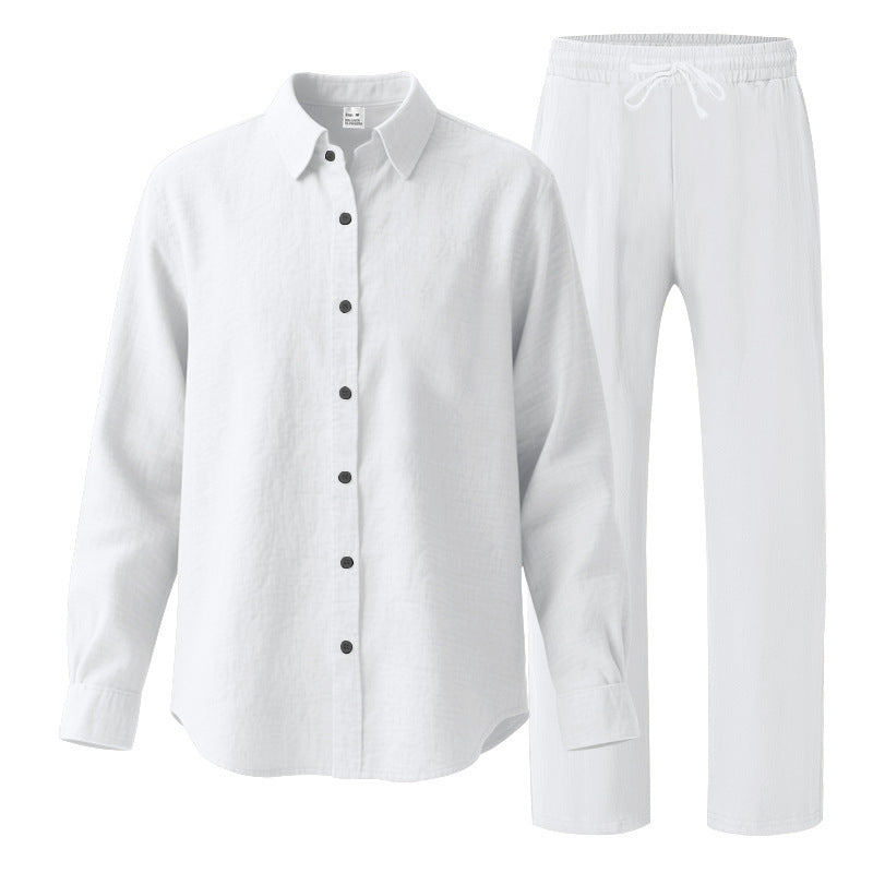 Men's casual leisure suit with top and elastic pants Lisslune