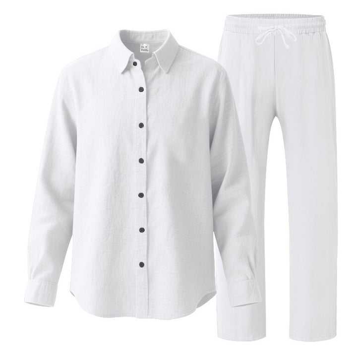 Men's casual leisure suit with top and elastic pants Lisslune