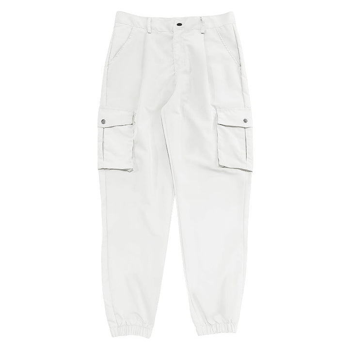Men's cargo pants with multifunctional pockets and elastic waistband Lisslune