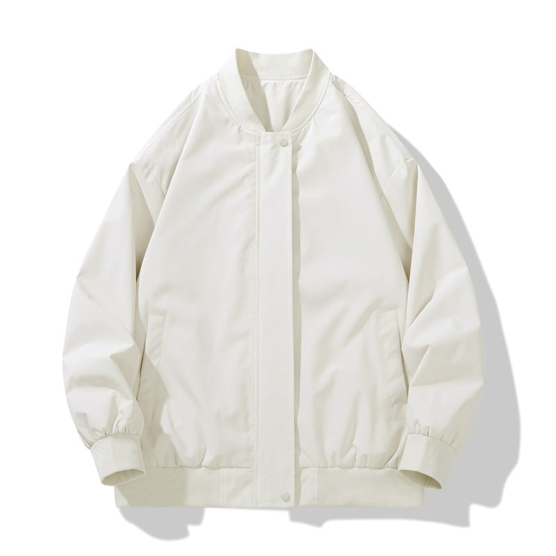 Men's sporty transitional jacket with high collar and practical side pockets Lisslune