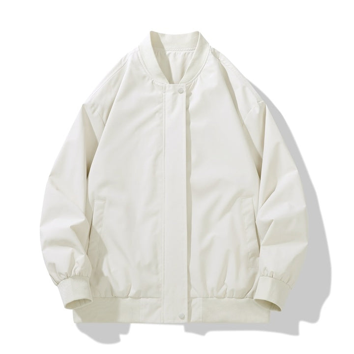 Men's sporty transitional jacket with high collar and practical side pockets Lisslune