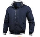 Men's sporty bomber jacket with modern contrast details and high collar Lisslune