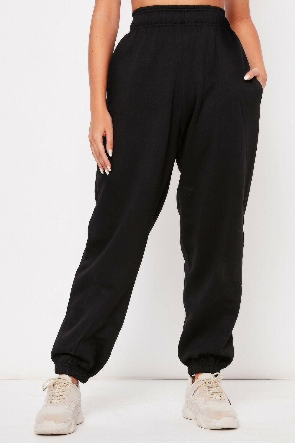Women's comfortable sweatpants with elastic waistband and cuffs Lisslune