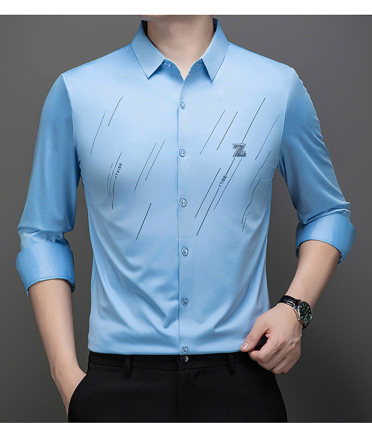 Men's Elegant Long Sleeve Shirt with Innovative Design Lisslune