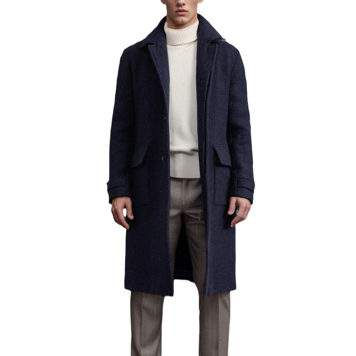 Men's elegant Wool Peacoat Lisslune