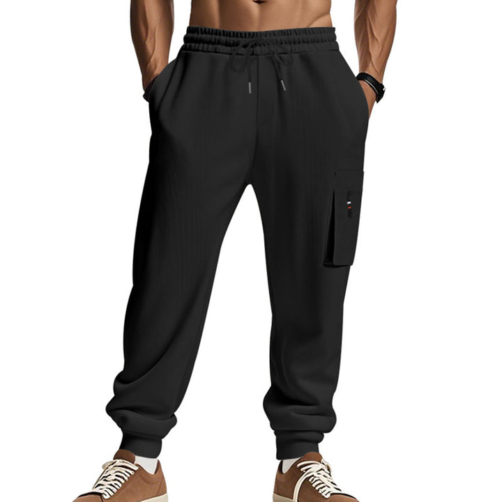 Men's leisure pants with practical side pocket design Lisslune