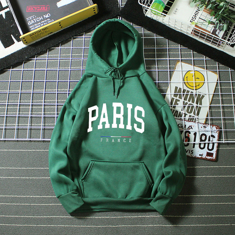 Women's hoodie with large Paris print Lisslune