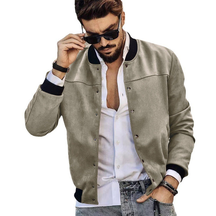 Men's sporty bomber jacket with practical zippered pockets Lisslune