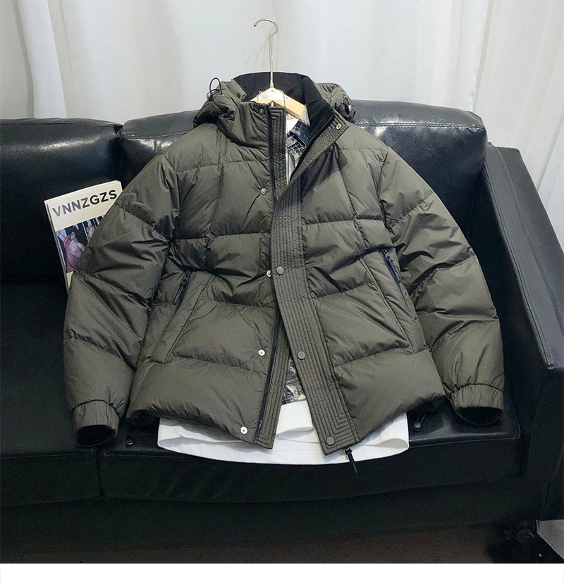 Men's Comfortable Winter Jacket with Practical Hood and Insulating Filling Lisslune