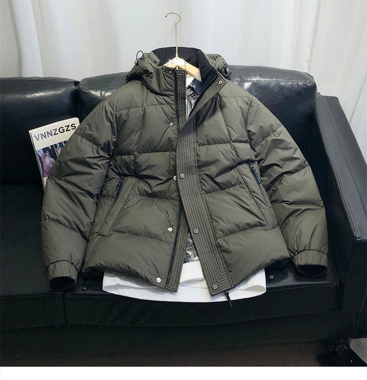 Men's Comfortable Winter Jacket with Practical Hood and Insulating Filling Lisslune