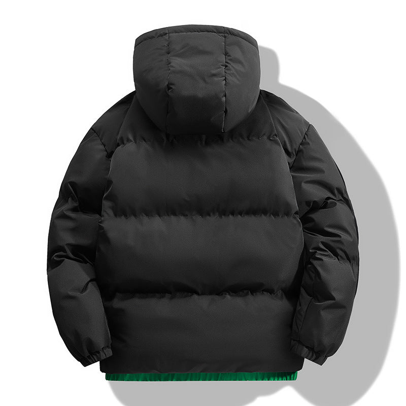 Men's fashionable quilted winter jacket with removable hood and insulating lining Lisslune