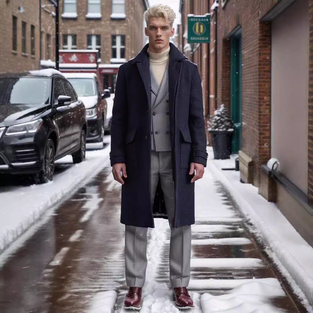 Men's classic checked coat Lisslune