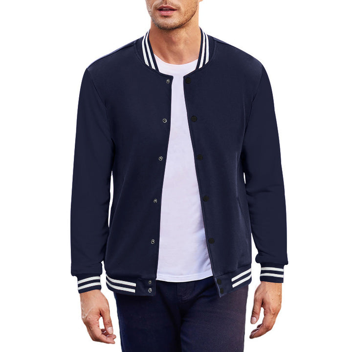 Men's sports jacket with contrasting cuffs and modern snap buttons Lisslune