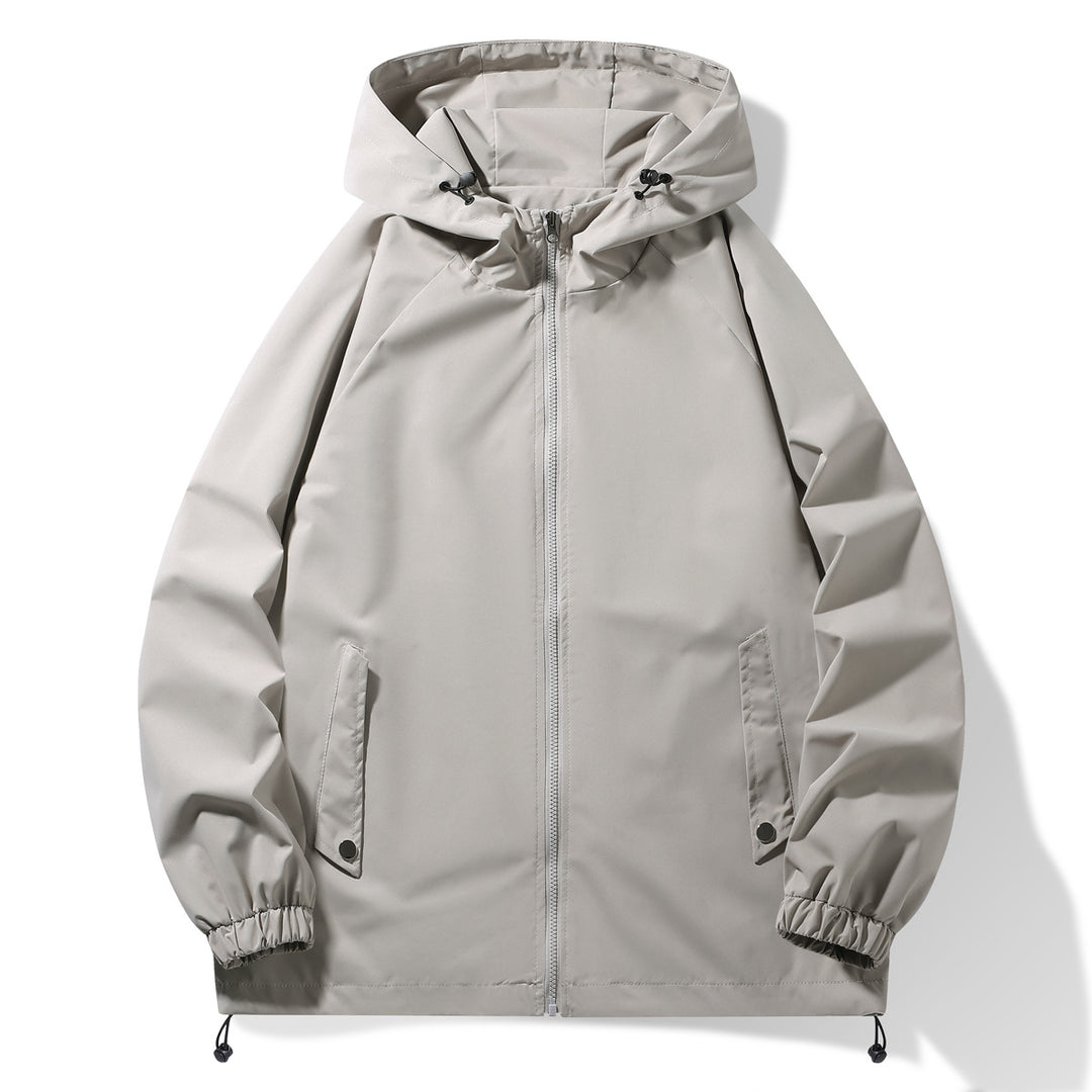 Men's functional jacket with adjustable hood collar and elastic sleeve cuffs Lisslune
