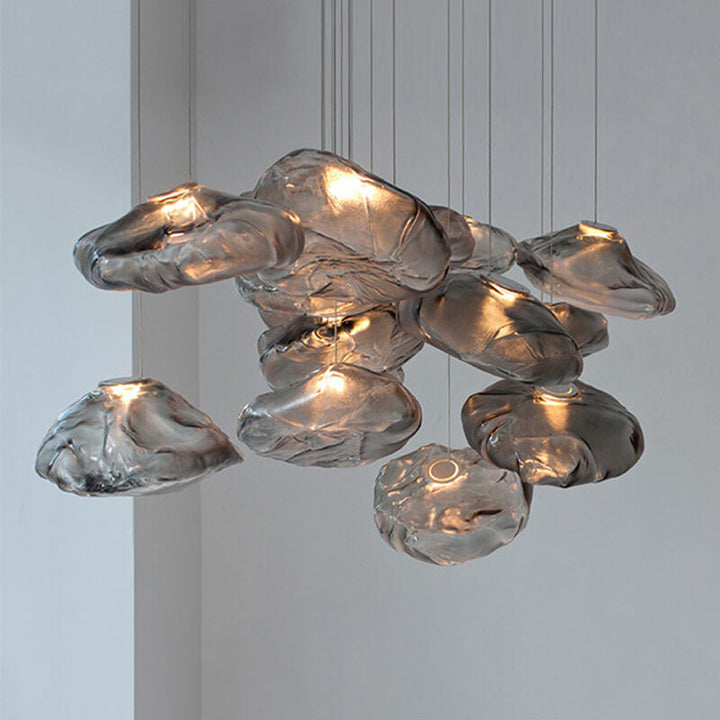 Lisslune | CloudNova Glass Pendant Light | Modern Design | Unique Cloud Look | Ambient Lighting