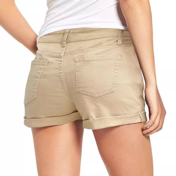 Women's Fashion Destroyed Denim Shorts with Casual Cut and Frayed Details Lisslune