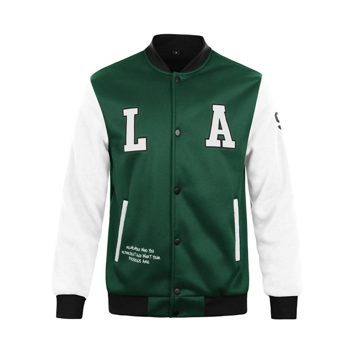 Men's College Jacket with Unique Design Elements Lisslune