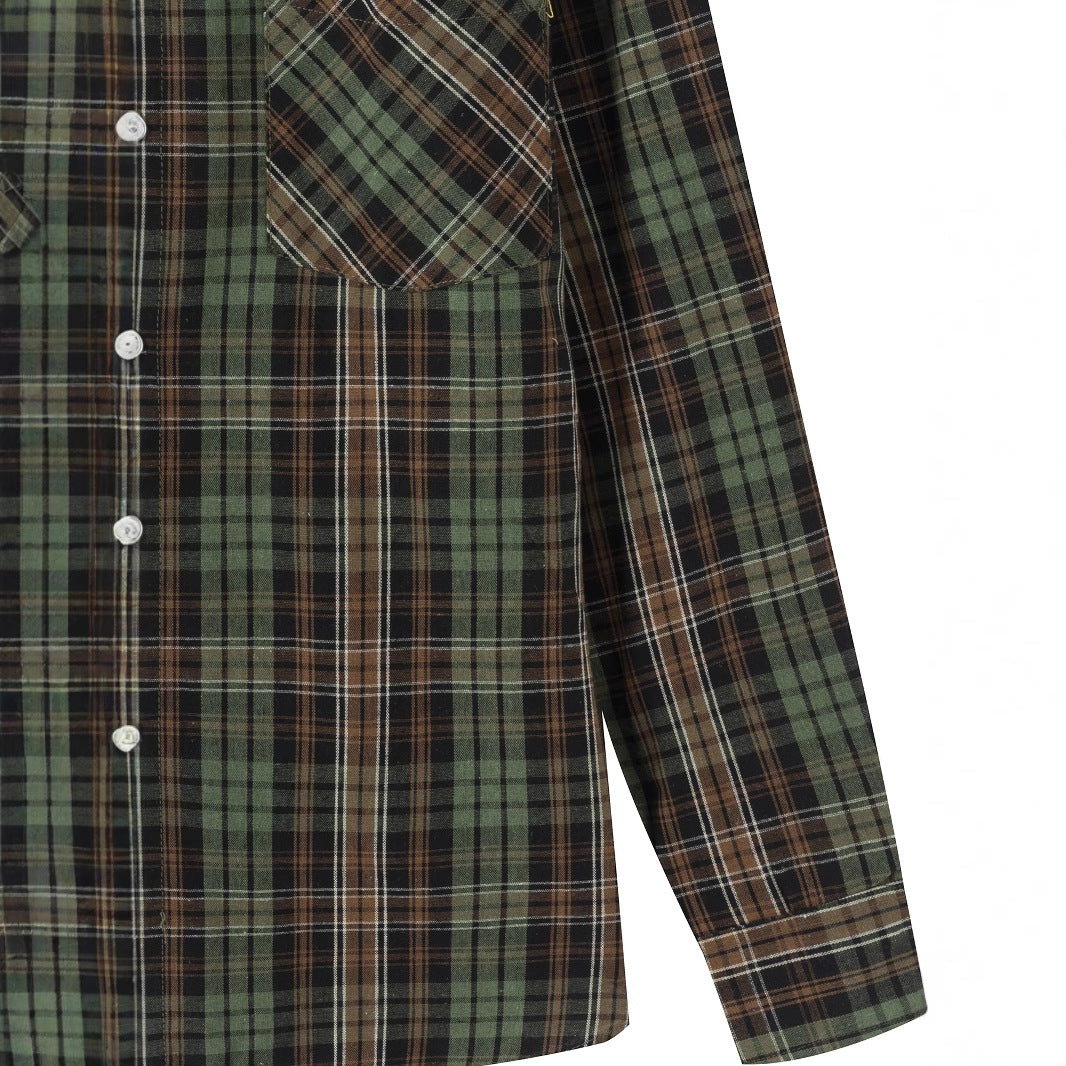 Men's Checked Cotton Shirt Lisslune