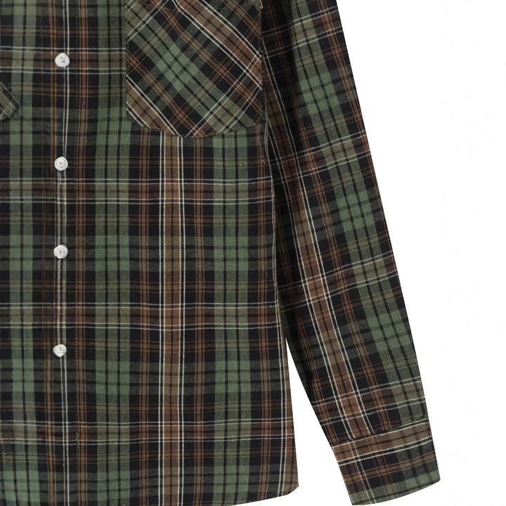 Men's Checked Cotton Shirt Lisslune