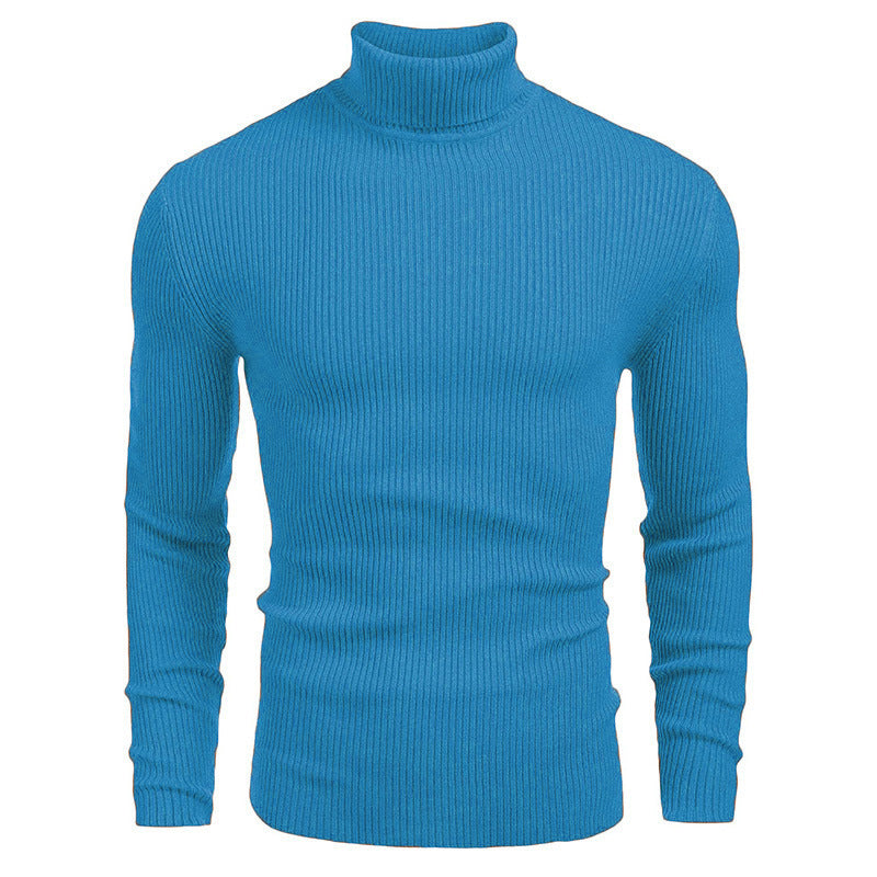 Men's turtleneck sweater made of fine rib knit Lisslune