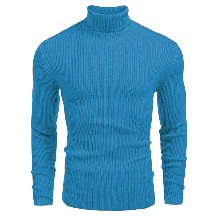 Men's turtleneck sweater made of fine rib knit Lisslune