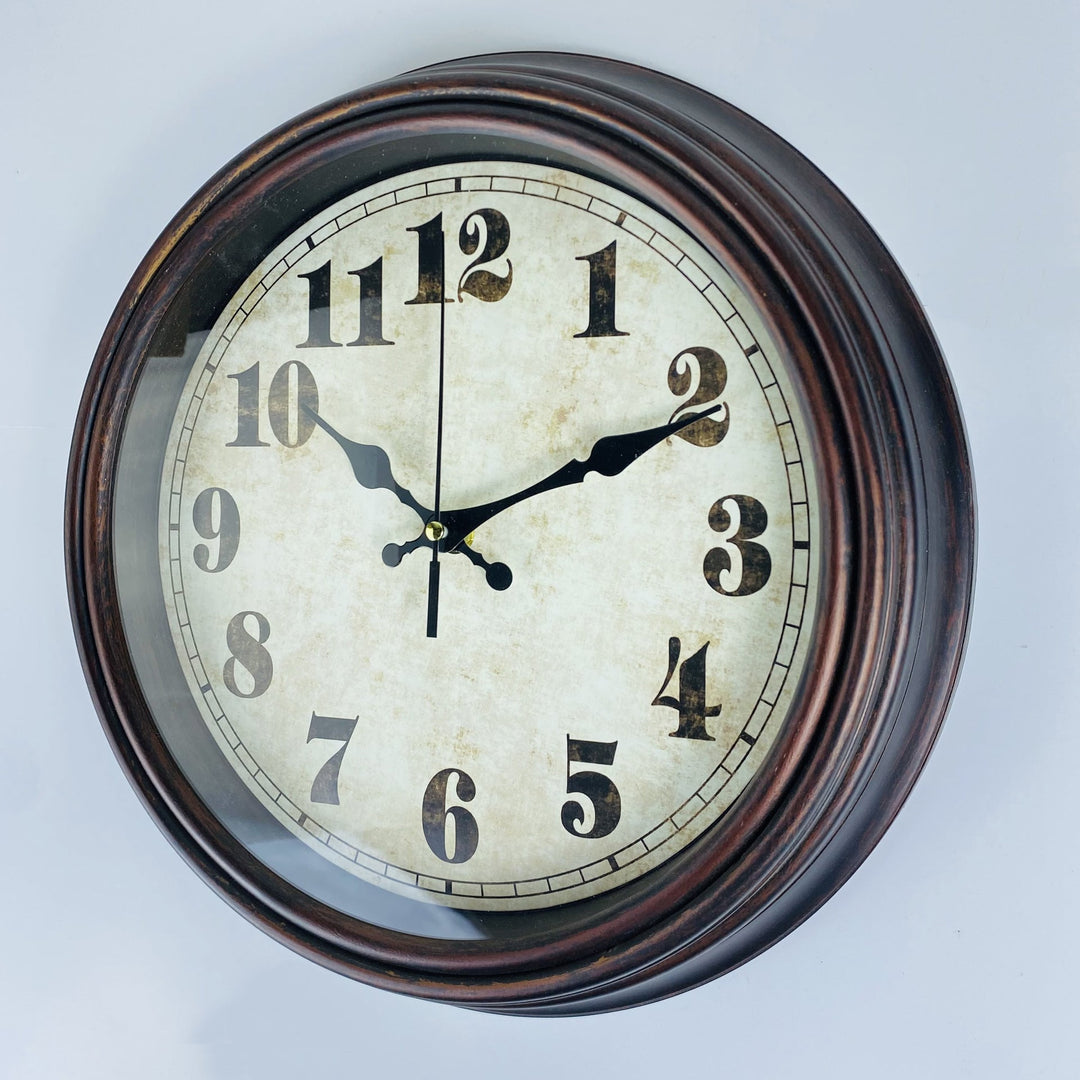 Lisslune | WoodEra - Timeless Brown Wall Clock